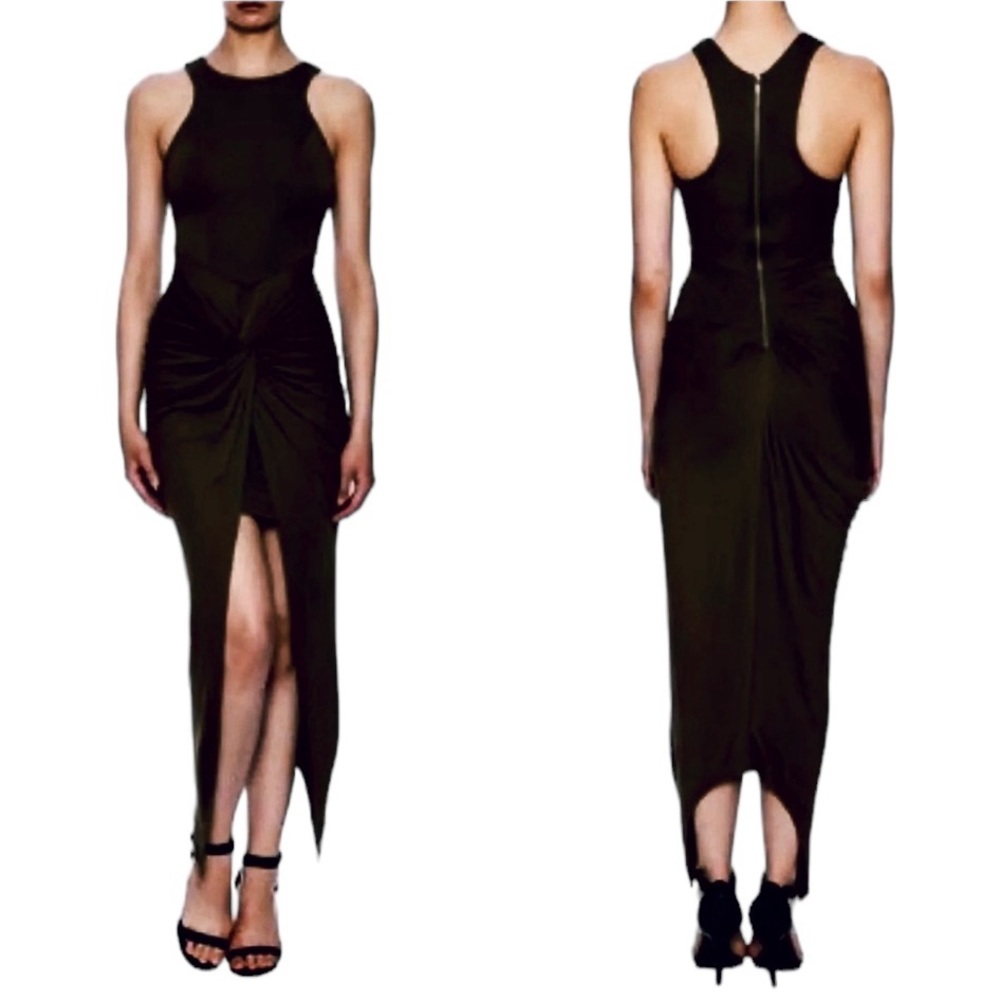 Black Knot Front Dress